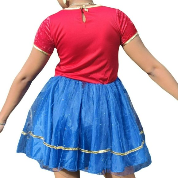 Wonder Woman Dress /Halloween Costume Girls Large or Women's Small - Picture 4 of 12